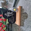 SOLARNY ZNICZ LED STATUETKA NA CMENTARZ GRÓB DUŻA DĄB