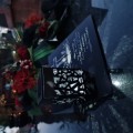 Solarny znicz LED STATUETKA NA CMENTARZ GRÓB DUŻA wieczna lampka nagrobna