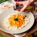 SPRYSKIWACZ DO OLEJU OLIWY OCTU Dozownik Twoje Logo Pizzeria Bar Srebrny
