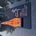 ZNICZ DLA RODZICÓW podstawka na cmentarz grób PŁOMIEŃ LED wieczny lampion