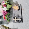 DEKORACJA na grób ZNICZ podstawka na cmentarz LAMPKA LED wieczna latarenka