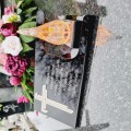DEKORACJA na grób ZNICZ podstawka na cmentarz LAMPKA LED wieczna latarenka