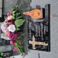DEKORACJA na grób ZNICZ podstawka na cmentarz LAMPKA LED wieczna latarenka