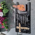 DEKORACJA na grób ZNICZ podstawka na cmentarz LAMPKA LED wieczna latarenka