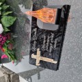DEKORACJA na grób ZNICZ podstawka na cmentarz LAMPKA LED wieczna latarenka