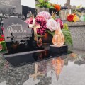 DEKORACJA na grób ZNICZ podstawka na cmentarz LAMPKA LED wieczna latarenka