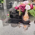 DEKORACJA na grób ZNICZ podstawka na cmentarz LAMPKA LED wieczna latarenka