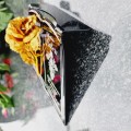 DEKORACJA na grób GRAWEROWANY ZNICZ podstawka na cmentarz RÓŻA DLA BABCI