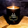ŚWIECA SOJOWA ŚMIESZNY PREZENT NA URODZINY Imieniny Świeczka Grawer Napis