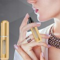 ATOMIZER PODRÓŻNY Z ROZPYLACZEM FLAKON Dozownik Do Perfum Złoty Kolor 5ml