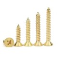 230 SZT WKRĘTY DO DREWNA 2x7 mm ZŁOTE MINI WKRĘTY OCYNK