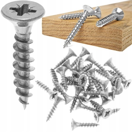 88 SZT WKRĘTY DO DREWNA 2,5x14 mm SREBRNE MINI WKRĘTY OCYNK
