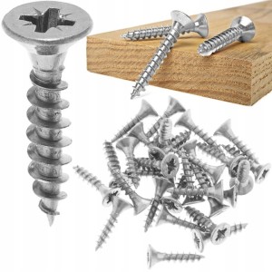 250 SZT WKRĘTY DO DREWNA 2x5 mm SREBRNE MINI WKRĘTY OCYNK