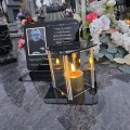 ZNICZ LED Statuetka Ze Zdjęciem Cmentarz GRÓB dla Mamy Taty Babci Dziadka