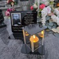 ZNICZ LED Statuetka Ze Zdjęciem Cmentarz GRÓB dla Mamy Taty Babci Dziadka