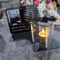ZNICZ LED Statuetka Ze Zdjęciem Cmentarz GRÓB dla Mamy Taty Babci Dziadka