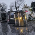 ZNICZ LED Statuetka Ze Zdjęciem Cmentarz GRÓB dla Mamy Taty Babci Dziadka
