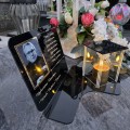 ZNICZ LED Statuetka Ze Zdjęciem Cmentarz GRÓB dla Mamy Taty Babci Dziadka