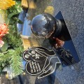 ZNICZ na Grób Cmentarz LED ZNICZ SOLARNY STATUETKA Nagrobna Wieczna Kula