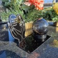 ZNICZ na Grób Cmentarz LED ZNICZ SOLARNY STATUETKA Nagrobna Wieczna Kula