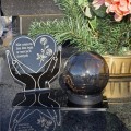 ZNICZ na Grób Cmentarz LED ZNICZ SOLARNY STATUETKA Nagrobna Wieczna Kula