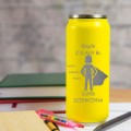 KUBEK TERMICZNY Termos PREZENT KLASOWY Dzień Kobiet Dla koleżanki z klasy  GRAP-039-SZ-N-YELLOW
