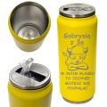 KUBEK TERMICZNY Termos PREZENT KLASOWY Dzień Kobiet Dla koleżanki z klasy  GRAP-039-SZ-N-YELLOW