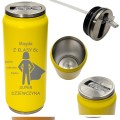 KUBEK TERMICZNY Termos PREZENT KLASOWY Dzień Kobiet Dla koleżanki z klasy  GRAP-039-SZ-N-YELLOW