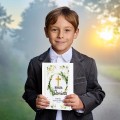 Pamiątka Komunia Chrzest BIBLIA PISMO ŚW nadruk z imieniem OD CHRZESTNEJ