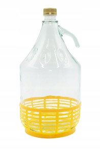 BALON 5L + KOSZYK + zamknięcie zakrętka na WINO