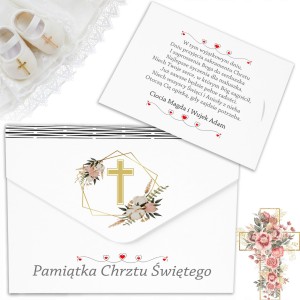 KOPERTA NA CHRZEST ŚWIĘTY PUDEŁKO NA PIENIĄDZE PREZENT PAMIĄTKA CHRZTU