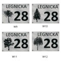 TABLICZKA Z NUMEREM NA DOM TABLICA ADRESOWA Aluminiowa Numer Domu Adresówka UVP-153-SIL-TER-T