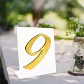 Numer na stół WESELE ŚLUB cyfry złote lustro Eleganckie CHRZEST KOMUNIA