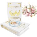 Pamiątka Chrzest BIBLIA PISMO ŚW nadruk z imieniem OD CZRESTNYCH DZIADKÓW          UVP-149-BIBLIA-CHRZ