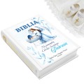Pamiątka Chrzest BIBLIA PISMO ŚW nadruk z imieniem OD CZRESTNYCH DZIADKÓW          UVP-149-BIBLIA-CHRZ
