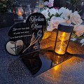 ZNICZ SOLARNY z Grawerem Wieczna Lampka Latarenka LED STATUETKA dla mamy