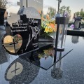 ZNICZ SOLARNY z Grawerem Wieczna Lampka Latarenka LED STATUETKA dla mamy