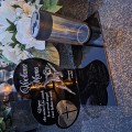 ZNICZ SOLARNY z Grawerem Wieczna Lampka Latarenka LED STATUETKA dla mamy