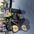 ZNICZ SOLARNY z Grawerem Wieczna Lampka Latarenka LED STATUETKA dla taty