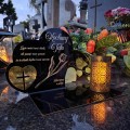 ZNICZ SOLARNY z Grawerem Wieczna Lampka Latarenka LED STATUETKA dla taty