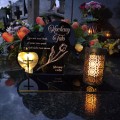 ZNICZ SOLARNY z Grawerem Wieczna Lampka Latarenka LED STATUETKA dla taty