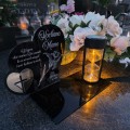 ZNICZ SOLARNY z Grawerem Wieczna Lampka Latarenka LED STATUETKA dla mamy