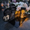 ZNICZ SOLARNY z Grawerem Wieczna Lampka Latarenka LED STATUETKA dla mamy