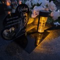 ZNICZ SOLARNY z Grawerem Wieczna Lampka Latarenka LED STATUETKA dla taty