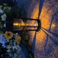 ZNICZ SOLARNY LED LAMPION NA GRÓB STATUETKA NA CMENTARZ Z KRZYŻEM