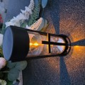 ZNICZ SOLARNY LED LAMPION NA GRÓB STATUETKA NA CMENTARZ Z KRZYŻEM