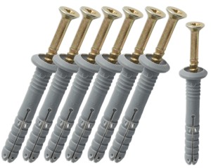 KOŁKI SZYBKIEGO MONTAŻU Z WKRĘTAMI WKRĘT 6x40mm 12 szt