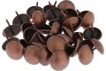 GUZIKI TAPICERSKIE BRĄZ MIEDŹ PINEZKI 15x18mm 9szt