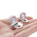 18x16mm KĄTOWNIK Z PRZYSSAWKĄ DO PÓŁEK SZKLANYCH I AKRYLOWAYCH PODPÓRKA 8szt