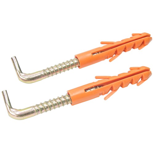 10x80mm KOŁKI ROZPOROWE UNIWERSALNE Z HAKIEM PROSTYM BOILEROWYM 2 szt